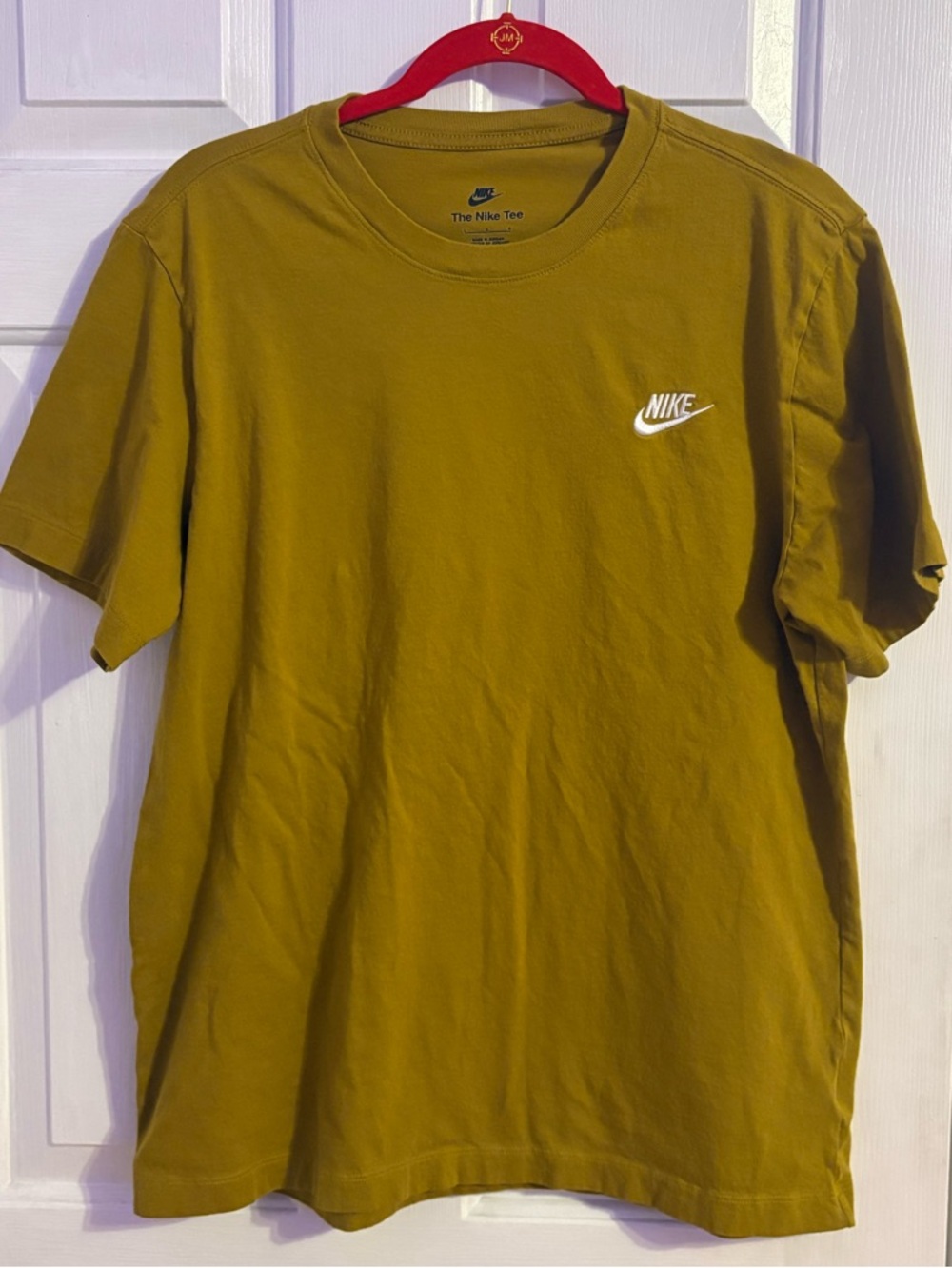 Nike Men’s Mustard Logo T‑Shirt - L